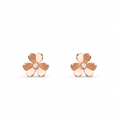 VAN CLEEF ARPELS FRIVOLE EARRINGS, SMALL MODEL VCARPFBK00